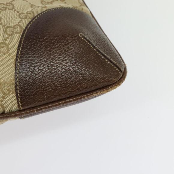 GUCCI GG Canvas Shoulder Bag Beige Gold - Picture 14 of 16